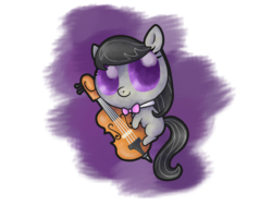 Size: 1024x768 | Tagged: safe, artist:kyaokay, octavia melody, earth pony, pony, g4, bowtie, cello, chibi, female, musical instrument, solo