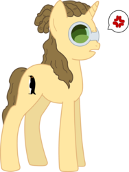 Size: 2886x3845 | Tagged: safe, artist:tokuberry, pony, inazuma eleven, inazuma eleven go, kidou yuuto, ponified, simple background, solo, transparent background