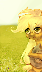 Size: 813x1399 | Tagged: safe, artist:klalaskaxd, applejack, earth pony, pony, g4, female, solo