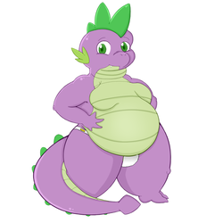 Size: 900x900 | Tagged: safe, artist:pfh, spike, g4, bhm, diaper, diaper edit, fat, fat spike, non-baby in diaper, possible mawashi, possible sumo, solo, spikey-wikey in diaper