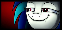 Size: 680x337 | Tagged: safe, artist:dori-to, dj pon-3, vinyl scratch, pony, g4, female, reaction image, solo