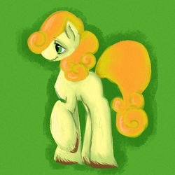 Size: 500x500 | Tagged: safe, artist:robynne, carrot top, golden harvest, pony, g4, female, solo, unshorn fetlocks