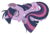 Size: 2728x1849 | Tagged: safe, artist:mysterymelt, twilight sparkle, pony, unicorn, g4, cut, dead, eyes closed, female, injured, mare, simple background, solo, transparent background, unicorn twilight, vector