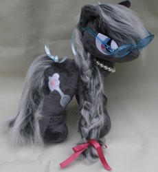 Size: 2364x2566 | Tagged: safe, artist:eponyart, silver spoon, earth pony, pony, g4, glasses, irl, photo, plushie, solo