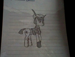 Size: 640x480 | Tagged: safe, artist:nebelgurlwitch, canny tim, crossbow, medievil, ponified