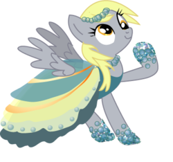 Size: 367x344 | Tagged: safe, artist:lottapotatosalad, derpy hooves, pegasus, pony, g4, clothes, dress, female, gala dress, mare, simple background, solo, transparent background