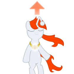 Size: 250x250 | Tagged: safe, artist:pinkiepi314, edit, oc, oc only, oc:karma, pony, lowres, reddit, solo, the elements in action, upvote