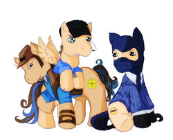 Size: 1280x1032 | Tagged: safe, artist:cupcake-doragon, ponified, scout (tf2), sniper, sniper (tf2), spy, spy (tf2), team fortress 2