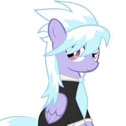 Size: 3000x3000 | Tagged: safe, cloudchaser, pegasus, pony, g4, cute, fancy, female, necktie, simple background, solo, vector, white background