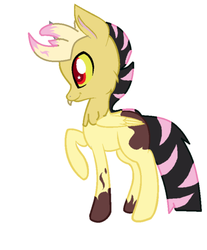 Size: 400x484 | Tagged: safe, artist:teresaisahob1234, oc, oc only, unnamed oc, draconequus, hybrid, draconequus oc, interspecies offspring, offspring, parent:discord, parent:fluttershy, parents:discoshy, simple background, solo, white background