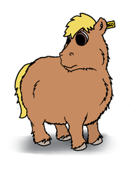 Size: 1537x1970 | Tagged: safe, artist:coalheart, retro leap, fluffy pony, my pretty pony, fluffy pony original art, origins