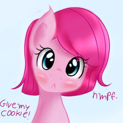 Size: 900x900 | Tagged: safe, artist:freefraq, pinkie pie, g4, alternate hairstyle, cute, hnnng, young