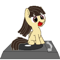 Size: 200x200 | Tagged: safe, artist:mammoh, wild fire, g4, animated, female, spinning, turntable pony
