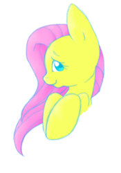 Size: 448x640 | Tagged: safe, artist:sinclair2013, fluttershy, pegasus, pony, g4, bust, female, mare, simple background, solo, transparent background
