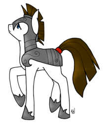 Size: 1197x1405 | Tagged: safe, artist:sinclair2013, oc, earth pony, pony, royal guard, solo