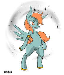 Size: 829x963 | Tagged: dead source, safe, artist:djmixen, oc, oc only, pegasus, pony, bipedal, human shoulders, solo