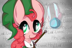 Size: 1095x730 | Tagged: safe, artist:strabarybrick, pinkie pie, g4, crossover, link, navi, the legend of zelda