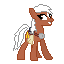 Size: 64x64 | Tagged: safe, artist:banditmax201, earth pony, pony, crossover, epona, epony, female, mare, pixel art, ponified, simple background, solo, sprite, the legend of zelda, transparent background