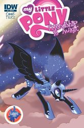 Size: 2063x3131 | Tagged: safe, idw, official comic, nightmare moon, pony, g4, official, armor, comic, comic cover, cover, larry's comics, night
