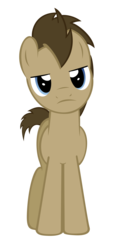 Size: 900x1941 | Tagged: safe, artist:richhap, doctor whooves, time turner, earth pony, pony, g4, looking at you, male, simple background, solo, stallion, transparent background, unamused, vector