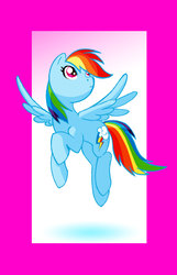 Size: 1004x1560 | Tagged: safe, artist:dawnbest, rainbow dash, pegasus, pony, g4, female, flying, looking up, mare, solo