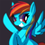 Size: 480x480 | Tagged: safe, artist:mewball, rainbow dash, pony, g4, female, solo