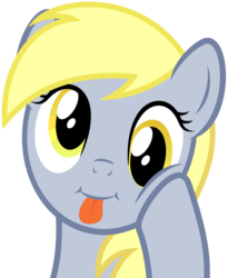 Size: 4841x5898 | Tagged: safe, artist:infinitoa, derpy hooves, pony, g4, absurd resolution, cute, derpabetes, face, female, simple background, solo, tongue out, transparent background, vector