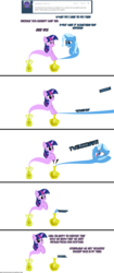 Size: 1050x2500 | Tagged: safe, artist:navitaserussirus, trixie, twilight sparkle, asktwixiegenies, g4, ask, simple background, transparent background