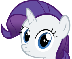 Size: 7048x5734 | Tagged: safe, rarity, pony, g4, absurd resolution, female, filly, simple background, solo, stare, transparent background, vector