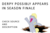 Size: 1500x1000 | Tagged: safe, derpy hooves, pegasus, pony, g4, female, mare, sibsy, simple background, solo, speculation, text, transparent background