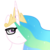 Size: 1000x1000 | Tagged: safe, artist:furflux, princess celestia, alicorn, pony, g4, female, frown, glasses, hipster, mare, simple background, solo, transparent background, vector