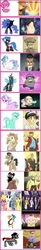 Size: 349x2138 | Tagged: safe, diamond tiara, discord, filthy rich, king sombra, lyra heartstrings, nightmare moon, princess celestia, queen chrysalis, g4, comparison chart, shadowbolts, the adventures of kim jong un