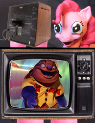 Size: 778x1002 | Tagged: safe, pinkie pie, g4, disney, exploitable meme, irl, jumba jookiba, lilo and stitch, photo, realistic, sculpture, tv meme, wat