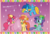 Size: 952x643 | Tagged: safe, artist:canczar, applejack, pinkie pie, rainbow dash, rarity, earth pony, pegasus, pony, unicorn, g4, bushiroad, cordelia glauca, hercule barton, horn, japanese, nero yuzurizaki, pixiv, ponified, sherlock shellingford, tantei opera milky holmes, voice actor joke