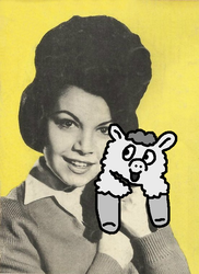 Size: 552x757 | Tagged: safe, fluffy pony, annette funicello, fluffy pony foal, hugbox