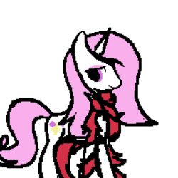 Size: 400x400 | Tagged: safe, artist:friendlyfirefox, fleur-de-lis, pony, g4, 30 minute art challenge, feather boa, female, solo