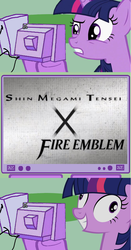 Size: 563x1078 | Tagged: safe, twilight sparkle, g4, exploitable meme, fire emblem, illusory revelations, insanity, megami tensei, shin megami tensei, tv meme