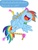 Size: 720x960 | Tagged: safe, artist:yoshachu, rainbow dash, g4, hoof tickling, hooves, pregnant, tickling