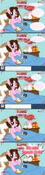 Size: 1236x4790 | Tagged: safe, artist:shinta-girl, angel bunny, oc, oc:shinta pony, guinea pig, g4, ask, ceruyo, spanish