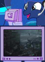 Size: 563x769 | Tagged: safe, princess luna, gamer luna, g4, exploitable meme, starcraft, tv meme