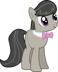 Size: 3286x4080 | Tagged: safe, artist:quanno3, octavia melody, bowtie, death stare, female, get, index get, palindrome get, repdigit milestone, simple background, smiling, solo, standing, transparent background, vector
