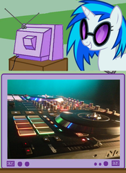 Size: 563x770 | Tagged: safe, dj pon-3, vinyl scratch, g4, exploitable meme, ns7 ii, numark, tv meme