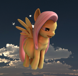 Size: 590x573 | Tagged: safe, artist:eggo81194, fluttershy, g4, 3d, belly, cloud, cloudy, fat, fattershy, flying, gmod, hips, obese, tired