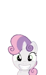 Size: 450x720 | Tagged: safe, artist:pinkiepizzles, sweetie belle, pony, unicorn, g4, animated, cute, faic, female, happy, jumping, pronking, solo