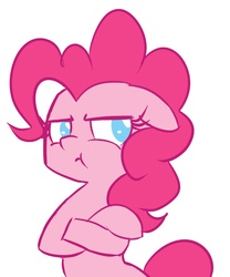 Size: 748x900 | Tagged: safe, artist:crade, pinkie pie, g4, ask, clone, pinkie pie the second, pouting, tumblr