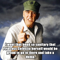 Size: 600x600 | Tagged: safe, barely pony related, full metal jacket, gunnery sergeant hartman, image macro, r. lee ermey