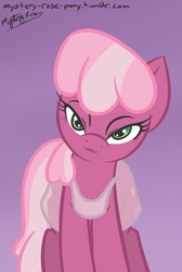Size: 671x1000 | Tagged: safe, artist:mysteryrose, cheerilee, earth pony, pony, g4, 30 minute art challenge, bedroom eyes, clothes, female, looking at you, mare, nightgown, see-through, solo