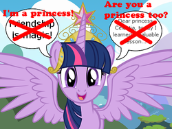 Size: 500x375 | Tagged: safe, twilight sparkle, alicorn, pony, g4, exploitable meme, text, twilight rustler meme, twilight sparkle (alicorn)