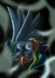 Size: 981x1394 | Tagged: safe, artist:eternanyx-art, rainbow dash, g4, thunderstorm