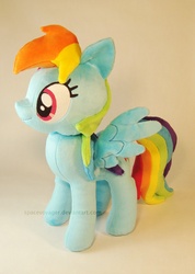 Size: 1070x1500 | Tagged: safe, artist:planetplush, rainbow dash, pony, g4, irl, photo, plushie, solo